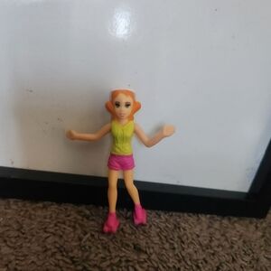 🌷POLLY POCKET 4" Doll On Skates - Skating Mattel Doll